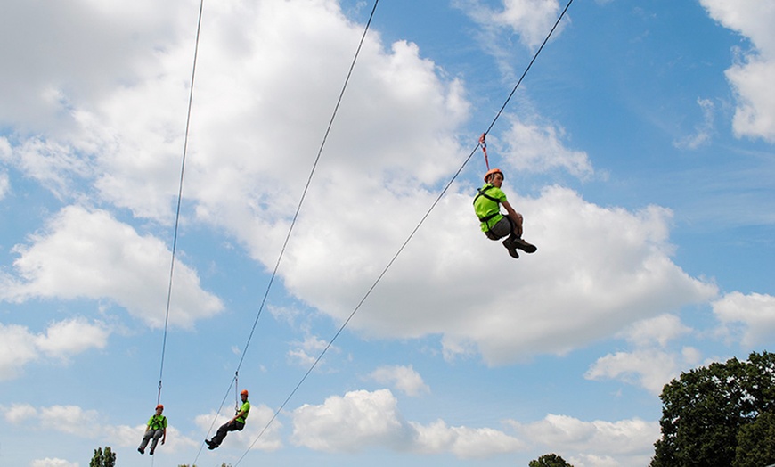 Image 1: Activity Tower With Zip Wire