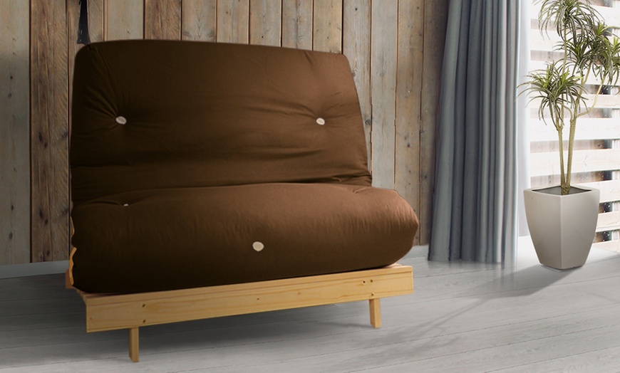 Image 38: Futon Frame and Mattress