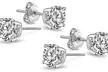 Boucles d'oreilles de la marque Philip Jones en argent 925 et zircons - Second Medium