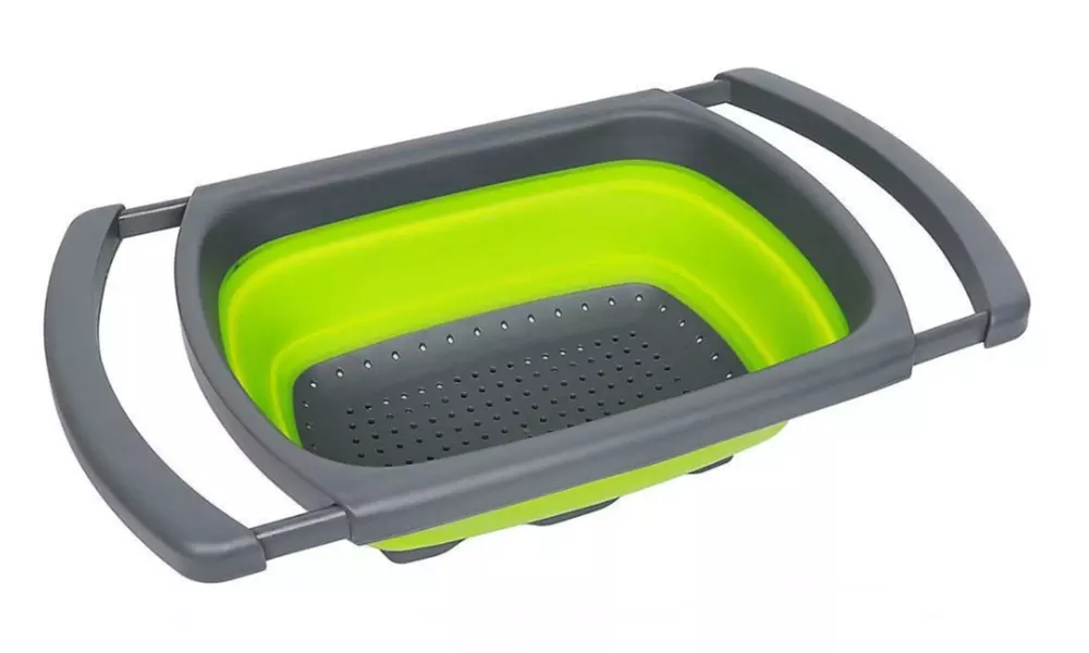 Over-the-Sink Collapsible Colander with Extendable Handles - Image 3