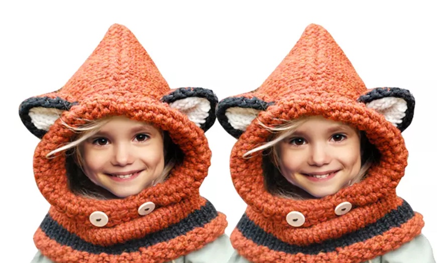 Image 5: Bonnet en coton avec oreilles pour enfants, design mignon