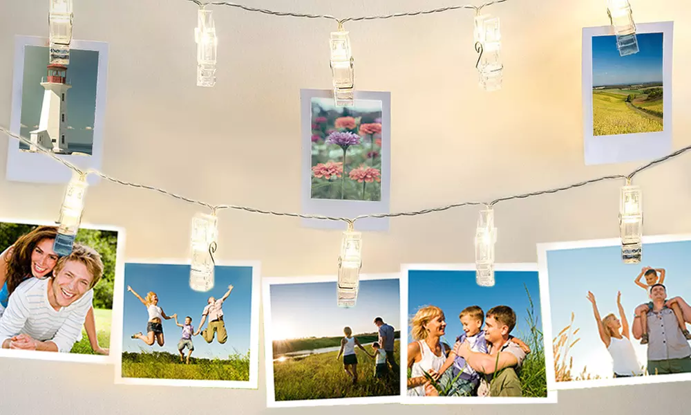 10, 20 or 30 Battery-Operated LED Peg Clip String Lights - Image 3