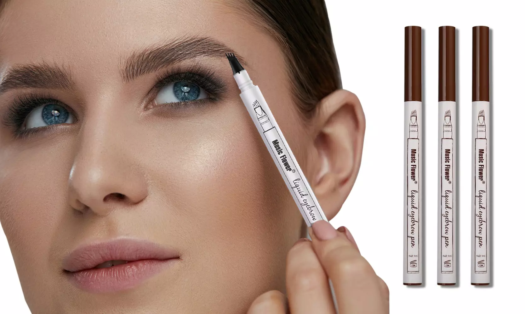 Tattoo Eyebrow Pen Ink Gel (3-Pack; 1 Fl. Oz.) - Second Medium