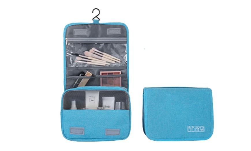 Image 7: Portable Travel Toiletry Storage Organiser Bag