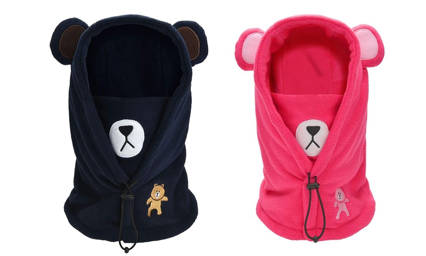 Image 9: Kids' Hooded Bear Snood