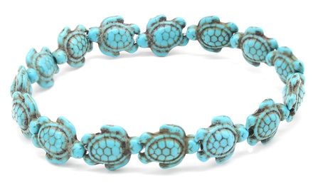 Handmade Turquoise Hawaiian Sea Turtles Anklet by DreamGem | Groupon