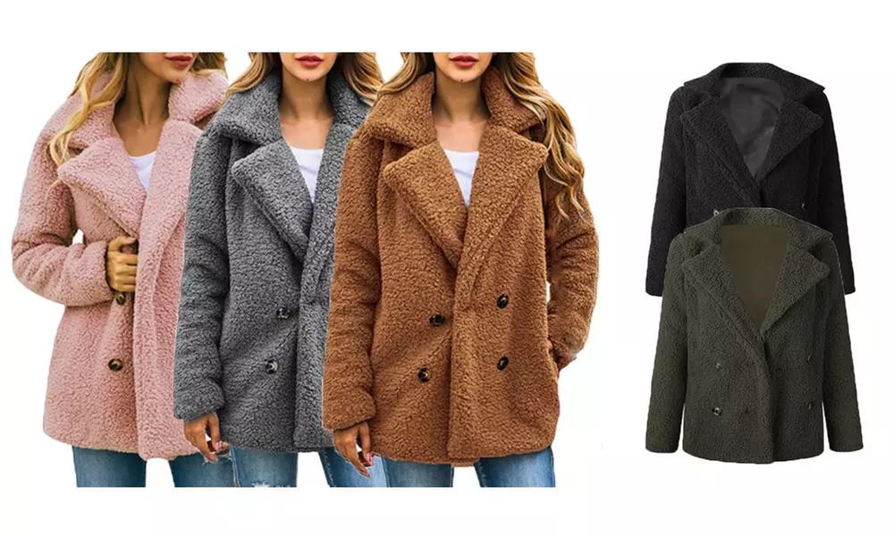 Manteau court fausse fourrure - Primary Image