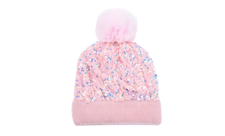 Image 12: Sequined Beanie