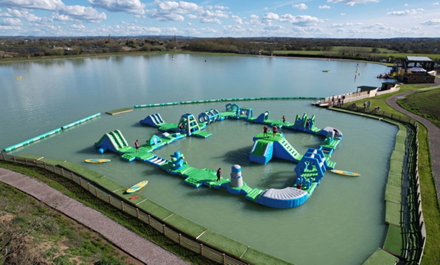 Image 13: Aqua park entry & Paddleboard combo at West Country Water Park