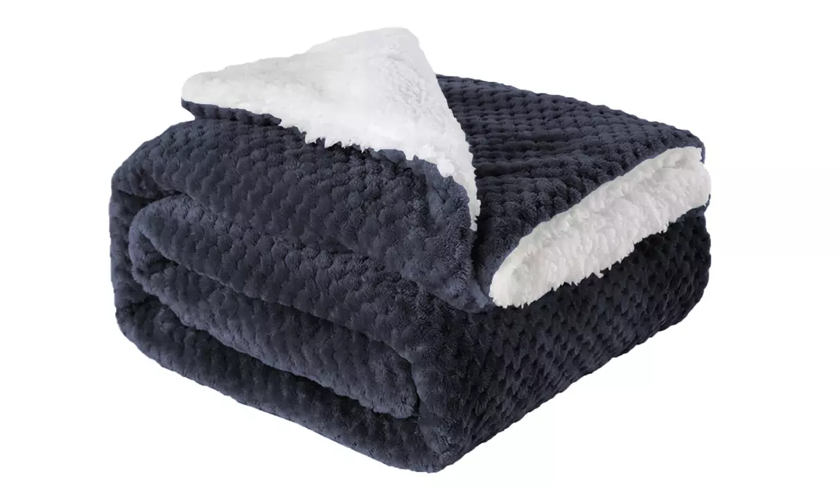 Couverture Sherpa douce double face