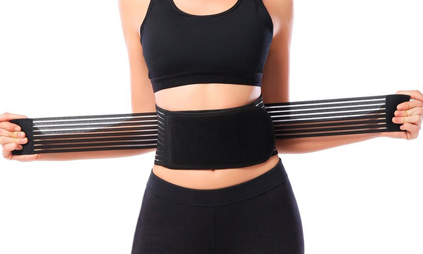 Image 3: Self-Heating Lower Back Support