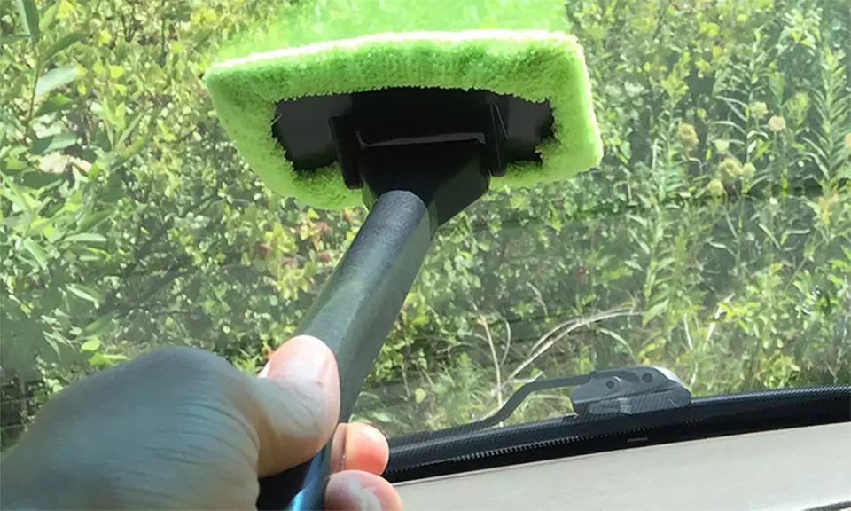 Windshield Cleaner Wiper with Microfiber Cloth (1-, 2-, or 4-Pack) - Second Medium