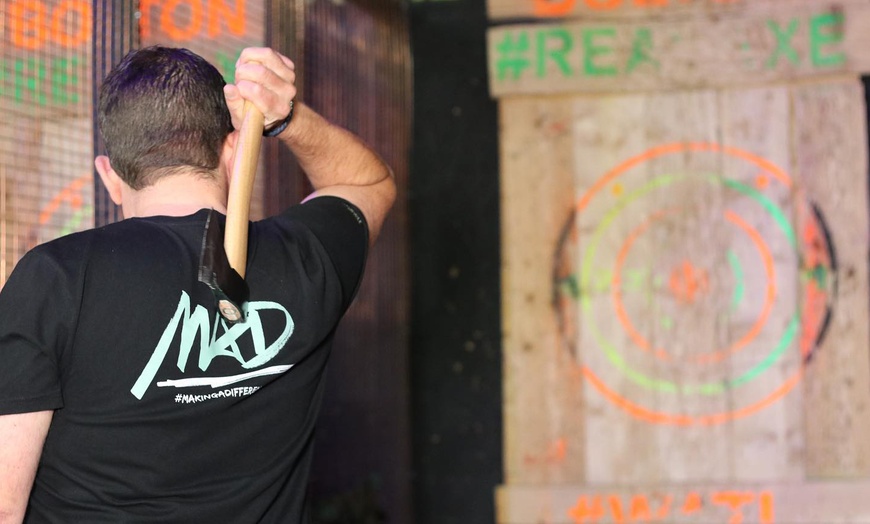 Image 3: Axe Throwing For Up to Four Persons at Real Axe Urban Throwing Bar