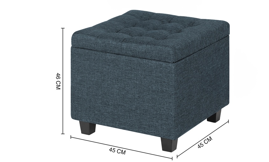 Image 8: Pouf avec espace de rangement