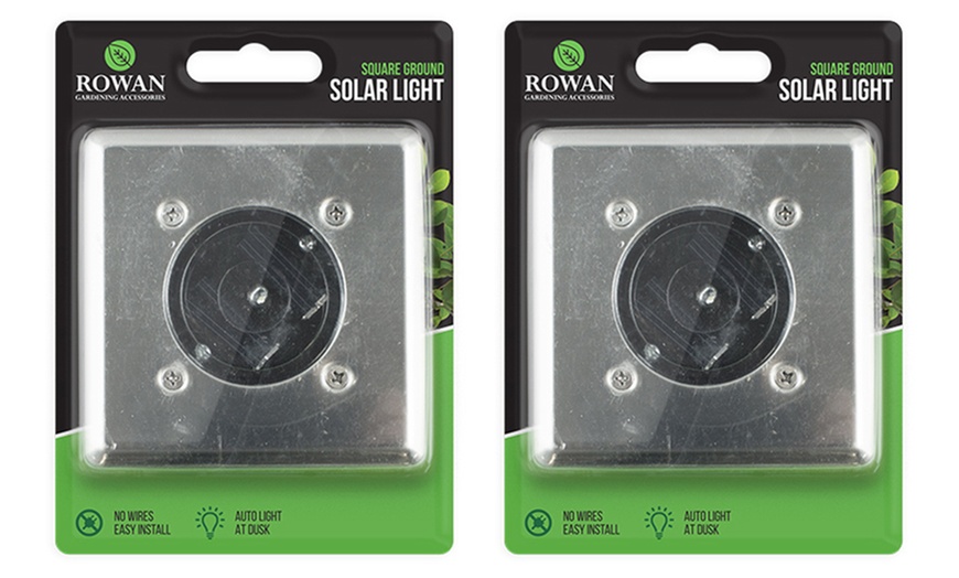 Image 3: Square Solar Deck Lights