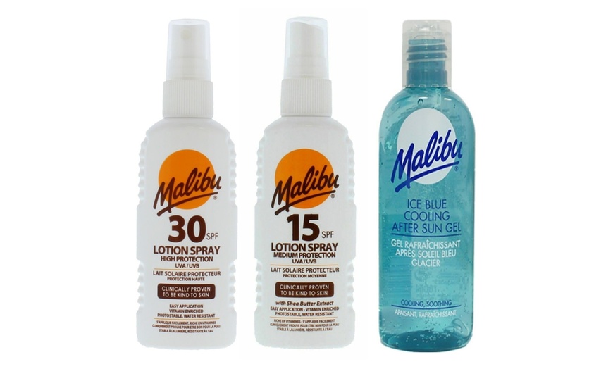 Image 1: Malibu Lotion Spray Three-Pack