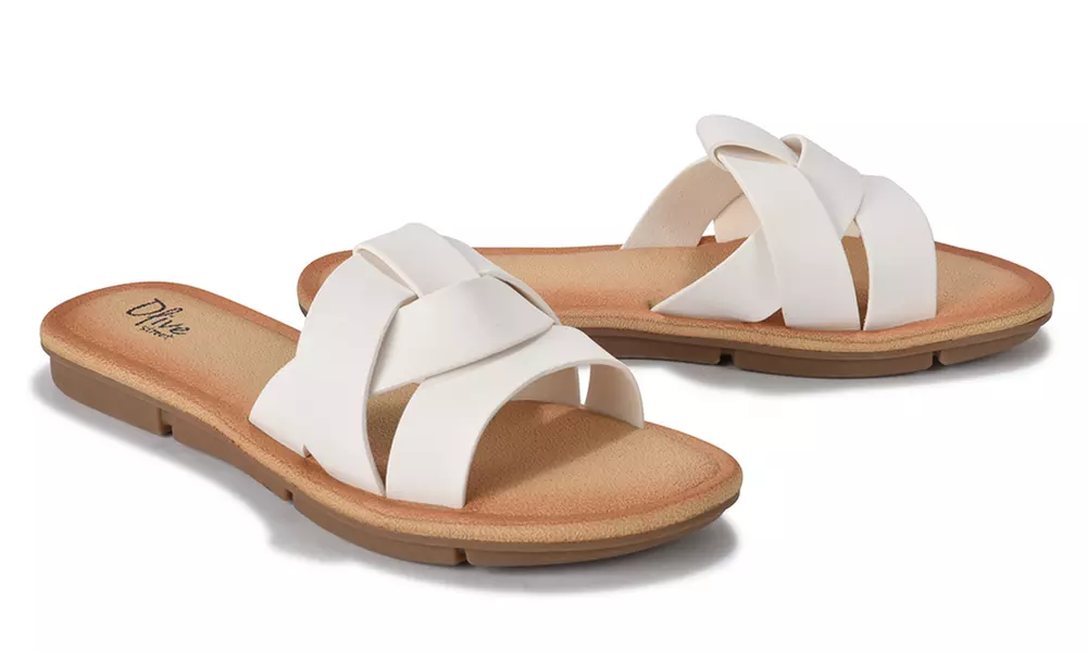 Olive Street Kiki Women's Braided Slide Sandal | Groupon Exclusive (Sizes 6.5 & 11) - Second Medium