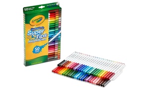 CRAYOLA Super Tips Washable Markers - Pack of 50