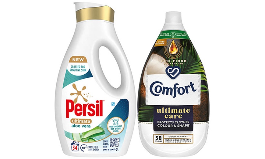 Image 21: Persil Ultimate Washing Liquid Detergent and Comfort Ultimate Care