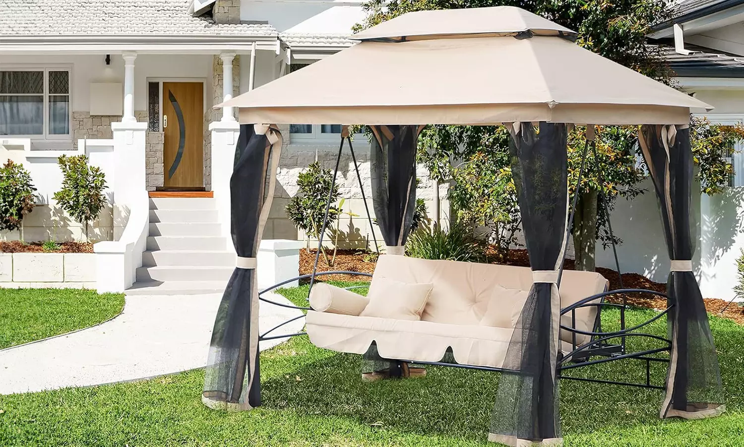 Outsunny Three Seater Swing Chair