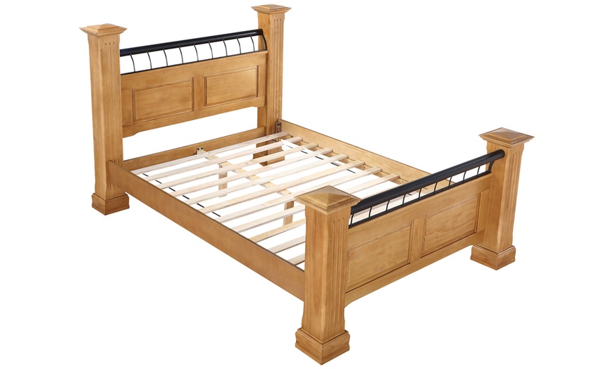 Image 12: Oakdale Solid Wooden Bed Frame