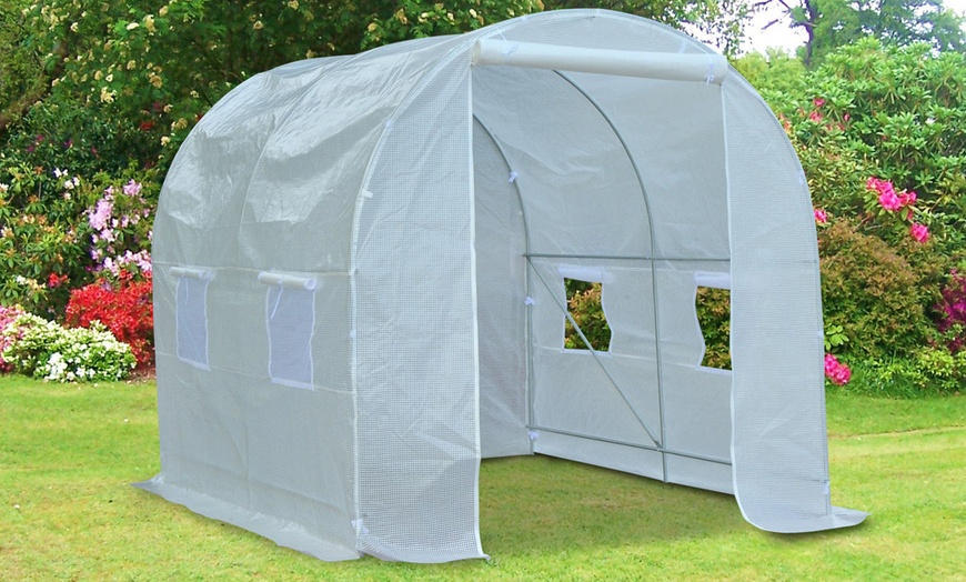 Image 13: Outsunny Tunnel Greenhouse