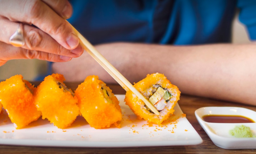 Image 8: Sushi Rolls or Deep-Fried Rolls with Soft Drink at Prime Sushi