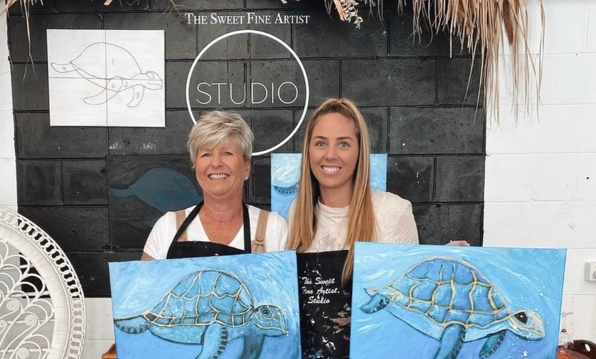 Image 2: Up to 24% Off on Painting Party at The Sweet Fine Artist Studio