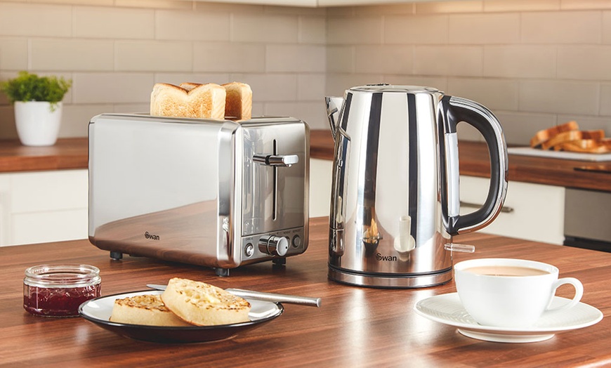 Swan Kettle and Toaster Set | Groupon Goods