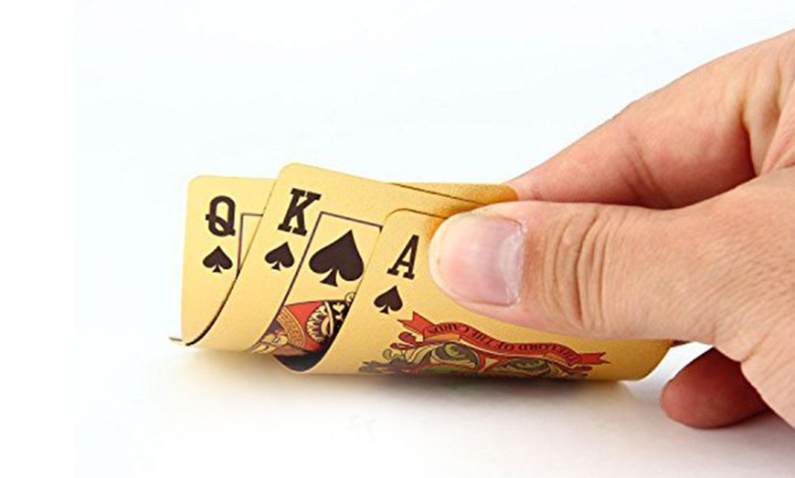 Image 4: Set of 54 Gold-Plated Cards