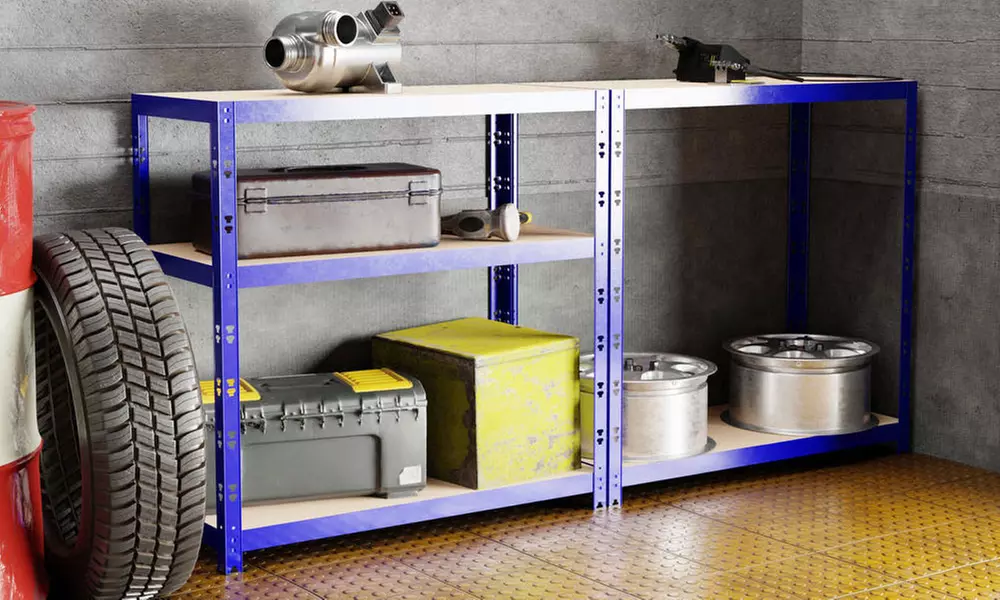 Étagère de rangement polyvalente en métal pour charges lourdes