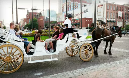 Private Downtown Carriage Ride for 8 or 16 from Sugar Creek Carriages (52% Off) - Primary Image