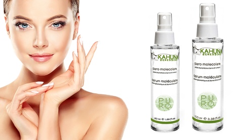 1 o 2 sieri molecolari alla bava di lumaca e acido ialuronico Kahuna Benessere disponibili in 2 formati