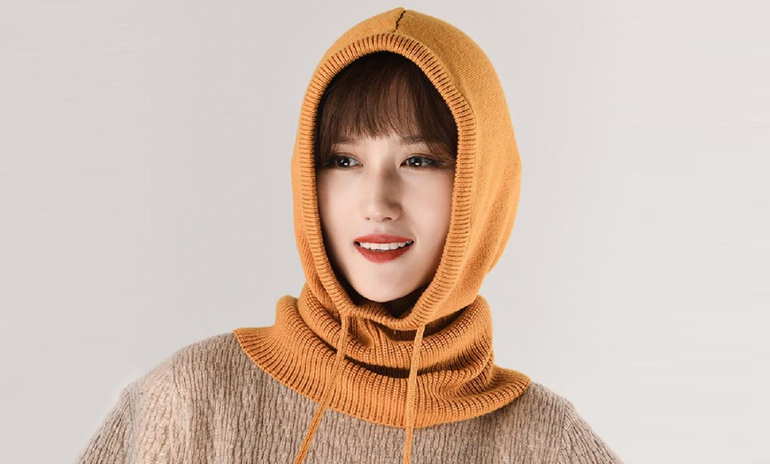 Image 14: Women's Winter Knitted Hood Beanie