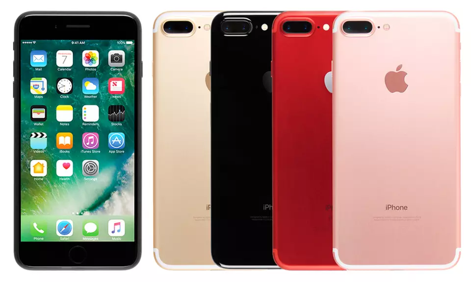 Apple iPhone 7/7 Plus (GSM Unlocked) (Scratch and Dent) with MFi-Certified Lightning Cable with 1-Year Warranty - Primary Image
