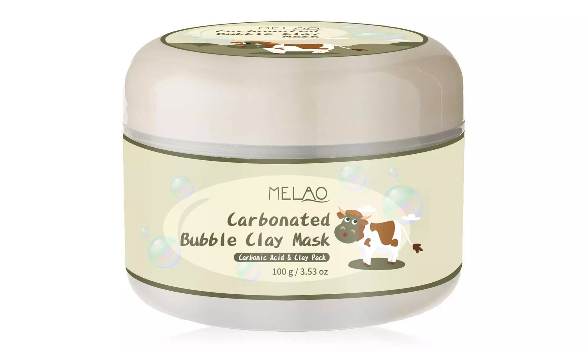 1x oder 2x Melao Carbonated Bubble Clay Maske entfernt Make-up und löst verstopfte Poren - Primary Image