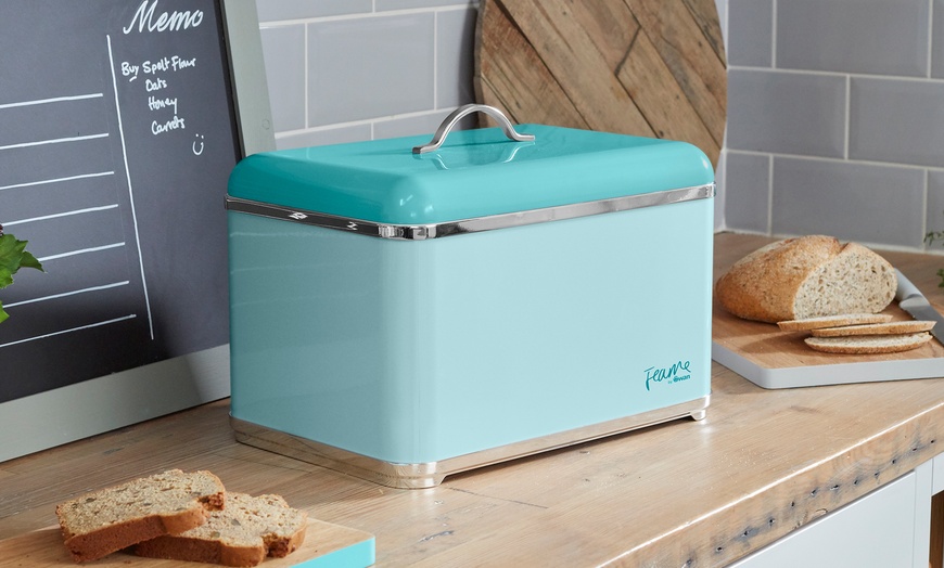 Image 3: Swan Pastel Bread Bin