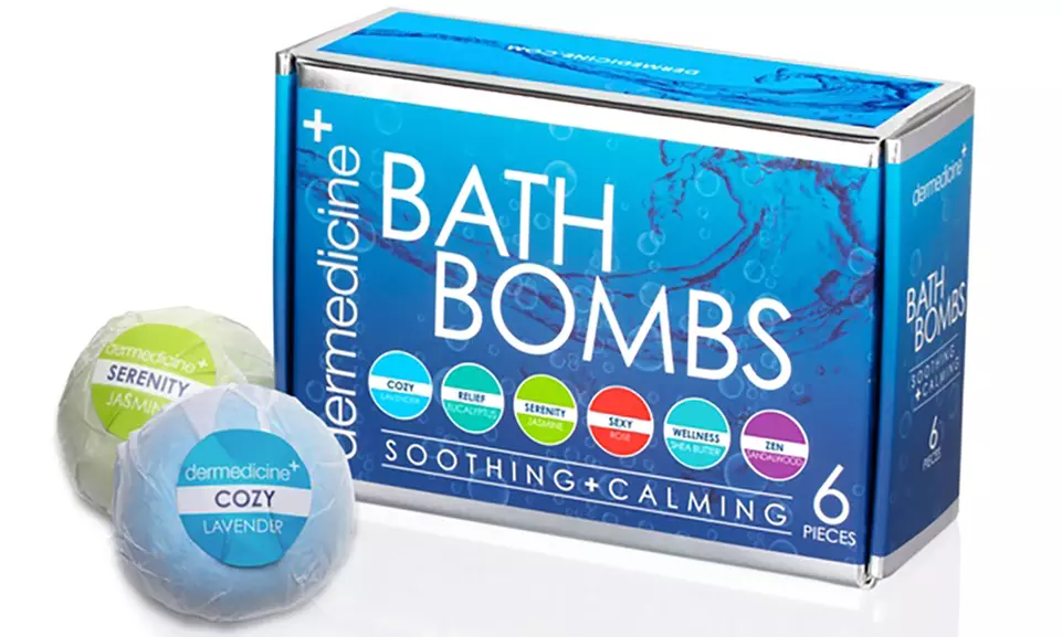 Soothing & Calming Bath Bomb Gift Sets (6- or 12-Piece) - Image 3