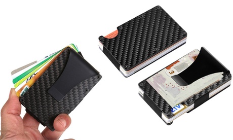 Fino a 3 porta carte e contanti con sistema per bloccare i dispositivi RFID