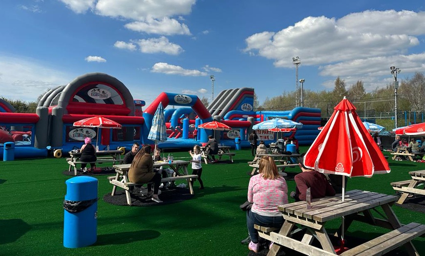 Image 10: Inflatable Bounce and Trampolines for One at Soccer Zone Halesowen