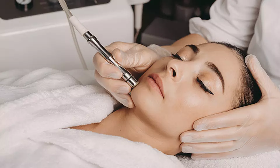 60-Min Signature Facial w/ Diamond or Hydrodermabrasion, Serum, Ultrasound & LED Treatment ( Upto 50% Off ) - Second Medium
