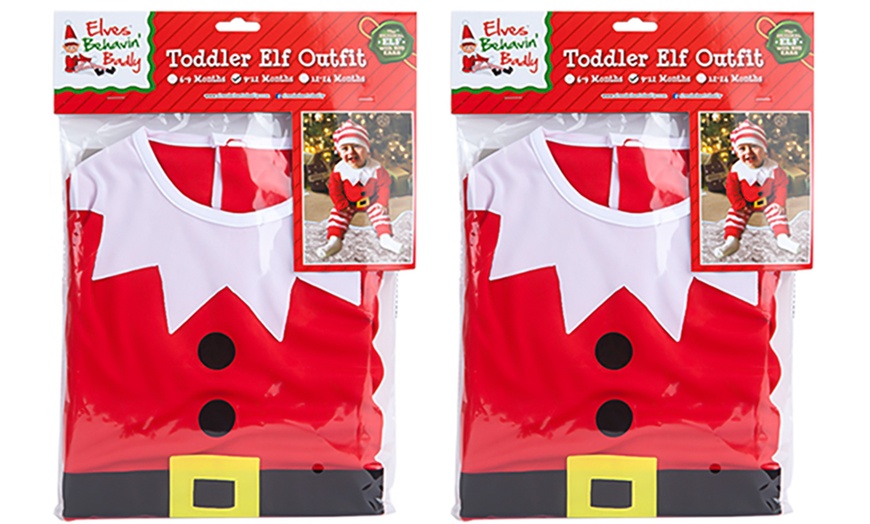 Image 3: One or Two PMS International Toddler Elf Dress-Up Costumes