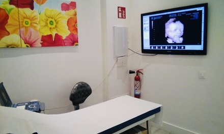 Ecografía 4D HD Live con 1 foto impresa de la sesión y canastilla de bebé - Eccos