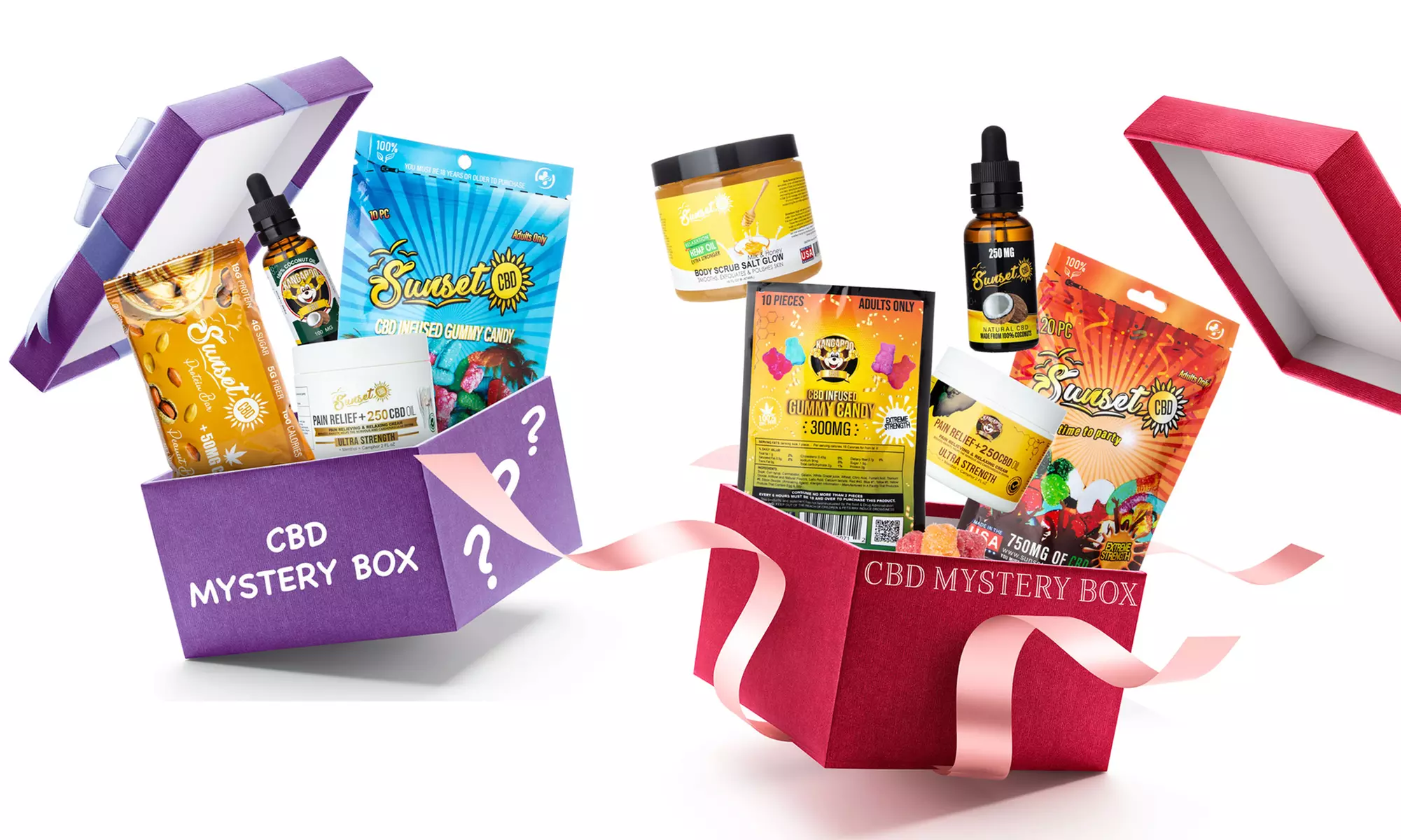 100% Organic CBD Mystery Box from Sunset & Kangaroo CBD | Groupon Exclusive - Primary Image
