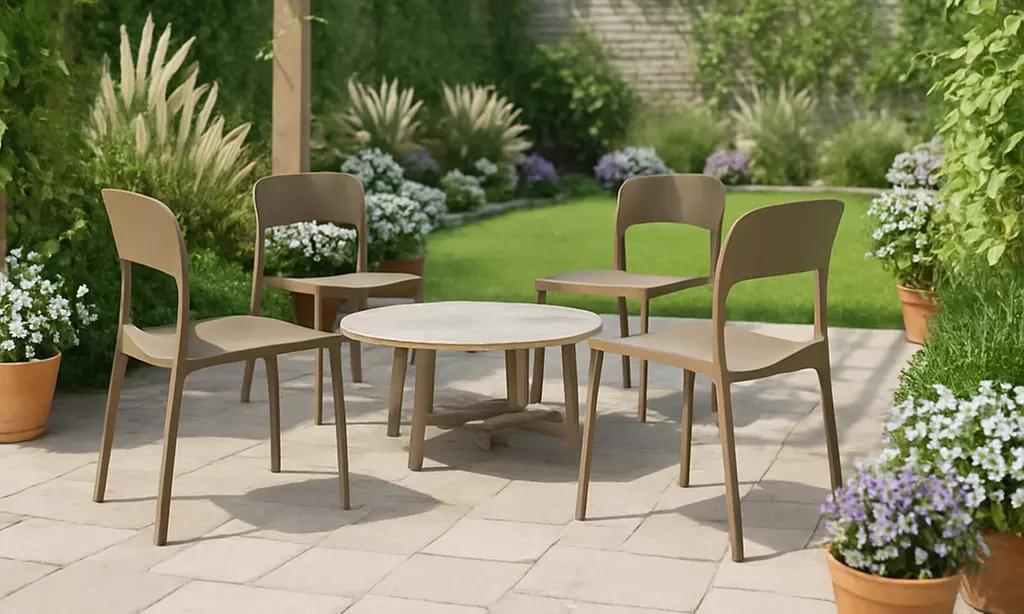 Set di 4 sedie da esterno