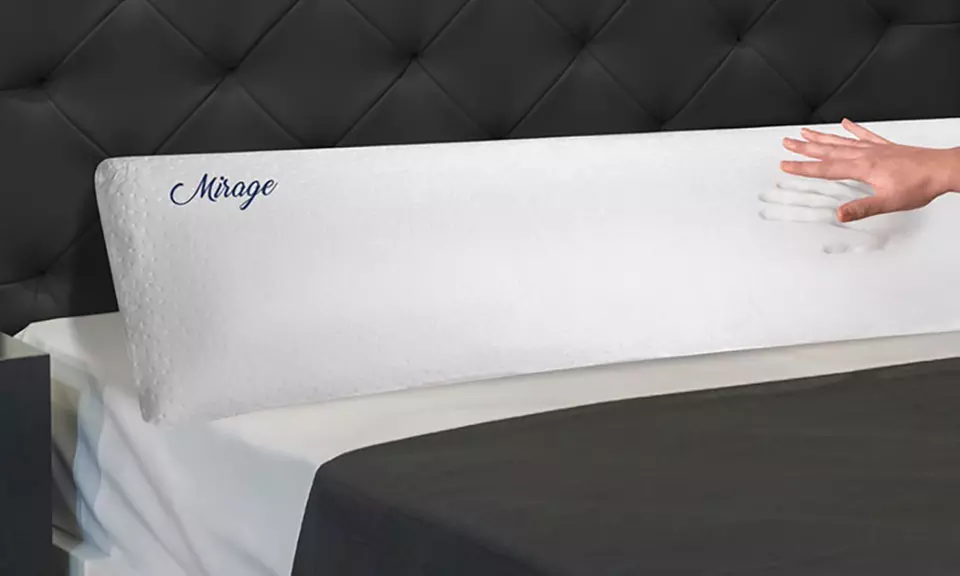 Traversin mémoire de forme Mirage de la marque Sampur avec taie d’oreiller 100 % coton incluse - Primary Image