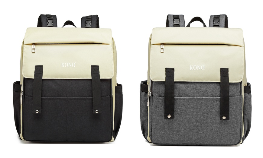 Image 1: Kono Multi-Compartment Backpack