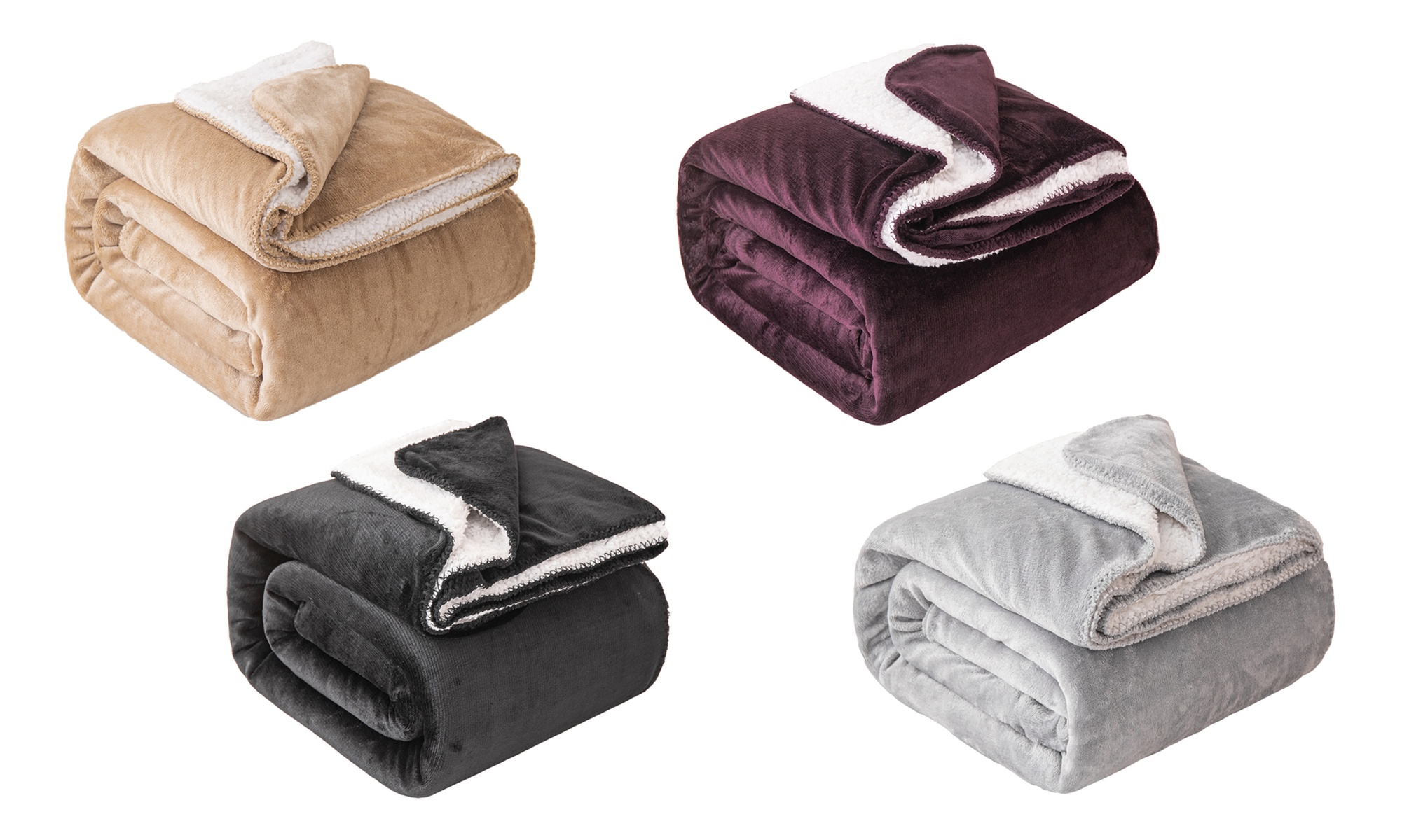 Soft Sherpa Blanket, Double or King-Sized