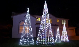 Outdoor Metal LED Christmas Tree in 4ft, 6ft, 8ft, 10ft 