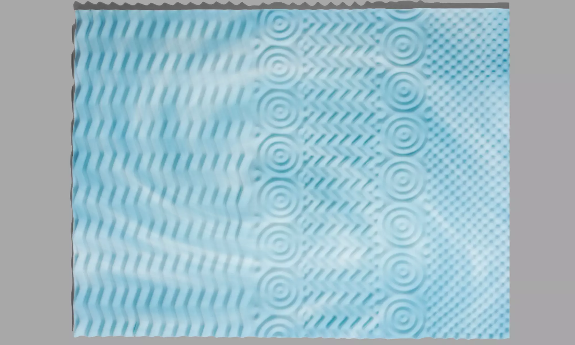 Authentic Comfort 3" Orthopedic 5-Zone Foam Mattress Toppers - Second Medium
